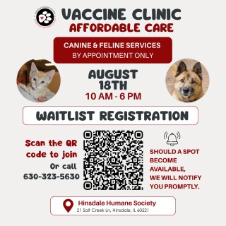 Vaccine clinic waitlist - square version